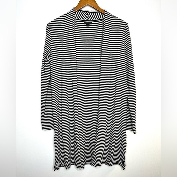 J Jill Striped Duster Open Cardigan - Picture 1 of 5